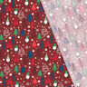 Cotton Poplin Gnomes and fir trees – dark red,  thumbnail number 4