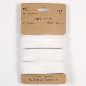 Elastic Band [3 m | 20 mm] – white, 