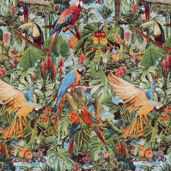Tropical Paradise Tapestry Jacquard – green,  image number 1