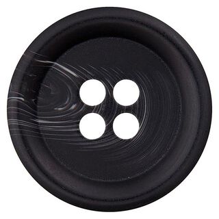 4-Hole Polyester Button – black/white, 