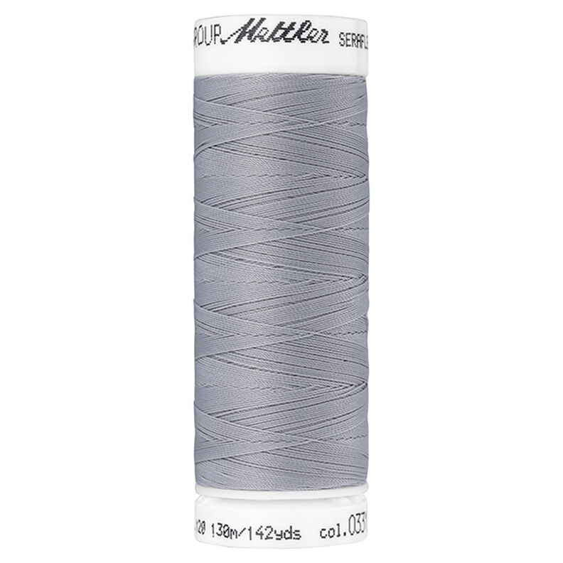 Seraflex Stretch Sewing Thread (0331) | 130 m | Mettler – light grey,  image number 1