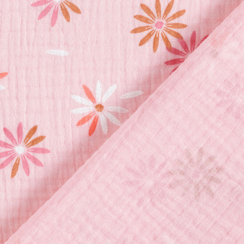 Double Gauze/Muslin Shower of blossoms – rosé, image number 4