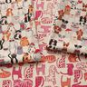 Decor Fabric Half Panama elegant dogs – natural/grey,  thumbnail number 5