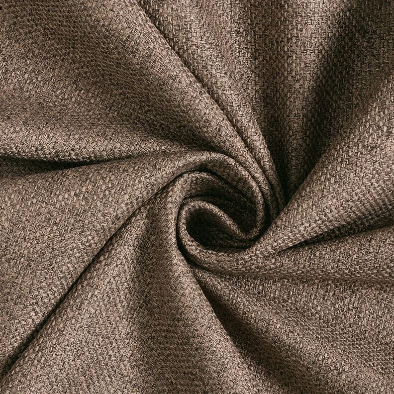 Upholstery Fabric fine relief structure – dark brown,  image number 1