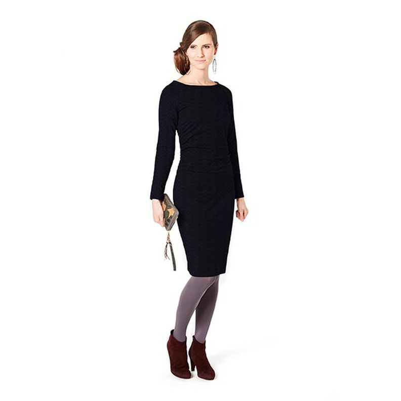 Shimmer Textured Jersey – midnight blue,  image number 4