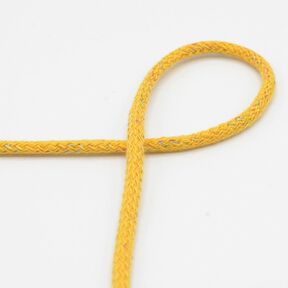 Cotton cord Lurex [Ø 5 mm] – curry yellow, 