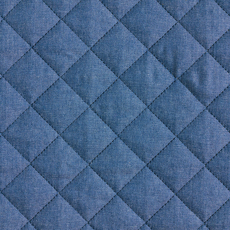 Denim Teddy Quilted Fabric  – steel blue,  image number 1