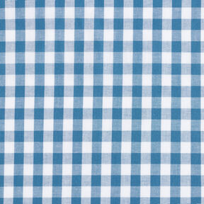Cotton Vichy check 1 cm – denim blue/white, 