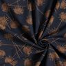 Cotton Jersey Abstract Plants – blue-black/light brown,  thumbnail number 3