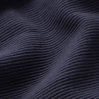 Ottoman ribbed jersey Plain – navy blue, 