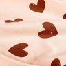 Cotton Jersey big hearts – rosé/dark dusky pink,  thumbnail number 2