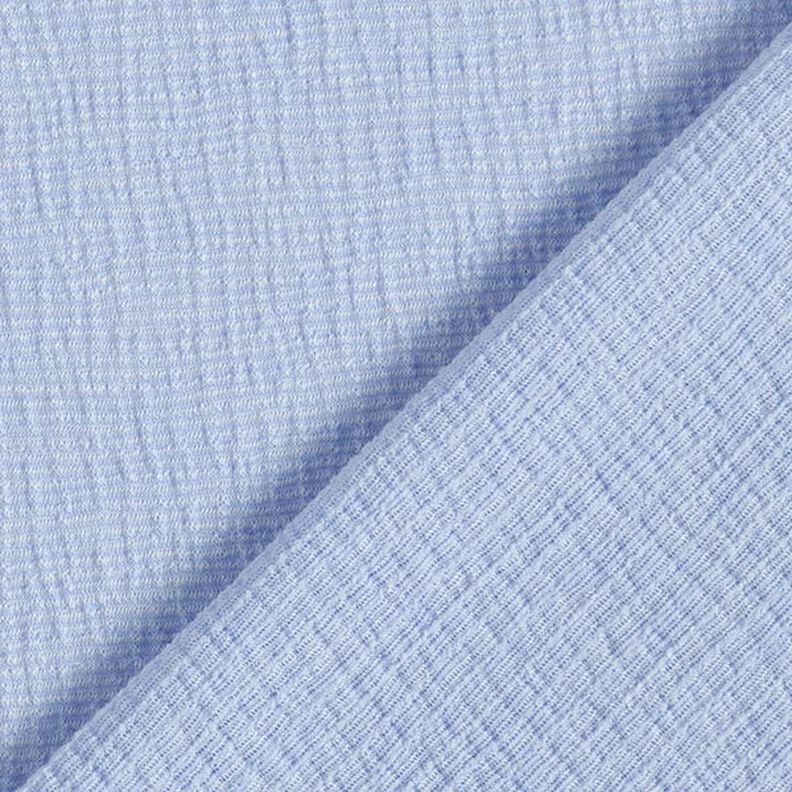 Crinkle jersey Plain – light blue,  image number 3