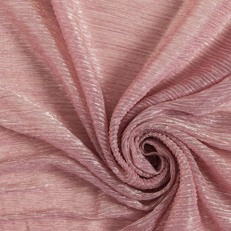 Transparent pleated glitter stripes – pink,  image number 3
