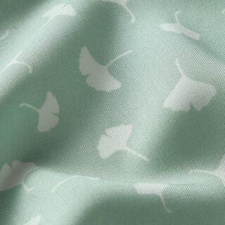 Ginkgo leaves bamboo fabric – pale mint, 