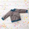 Cuffing Fabric Plain – light petrol,  thumbnail number 6