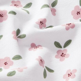 Cotton Jersey Sweet Forest Flowers – white, 