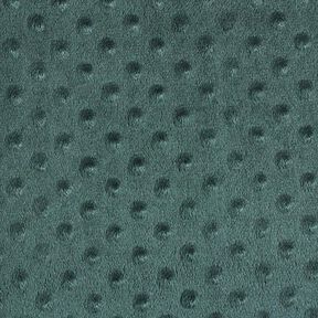 Cosy Fleece Embossed Dots – dark green, 