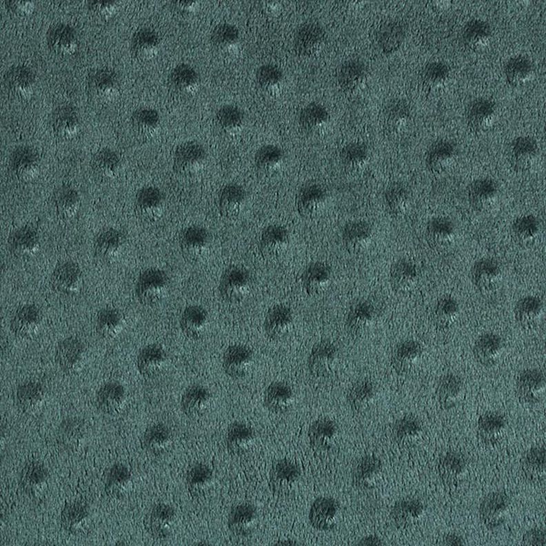 Cosy Fleece Embossed Dots – dark green,  image number 1