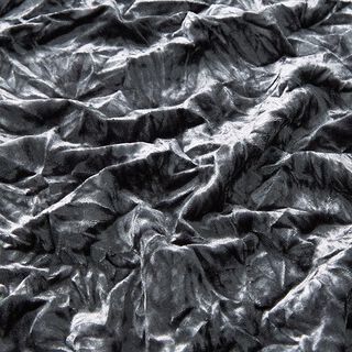 Crushed stretch velvet – antique silver, 