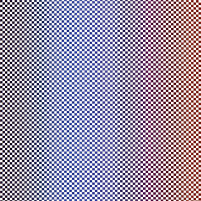 GOTS Cotton Poplin chessboard pattern gradient | TCC x LOOKS by Wolfgang Joop – indigo/burgundy, 