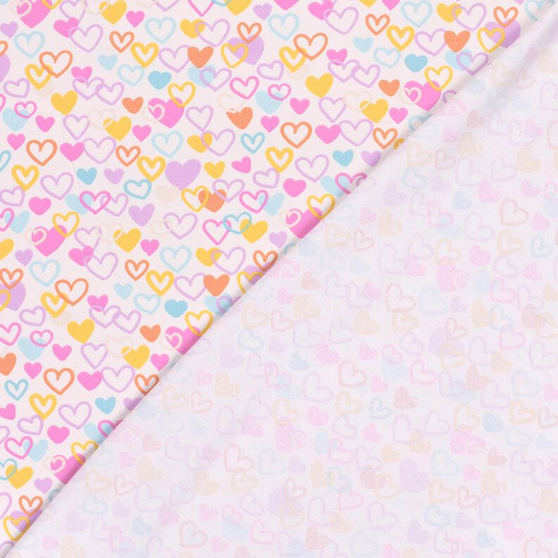Cotton Jersey Pastel hearts – offwhite/pastel violet,  image number 4