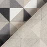 Decor Fabric Half Panama retro diamond pattern – grey/black,  thumbnail number 4
