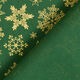 Cotton Poplin Snow Crystals – green/gold,  thumbnail number 4