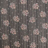 Chiffon with satin and metallic stripes flowers – black/white,  thumbnail number 1