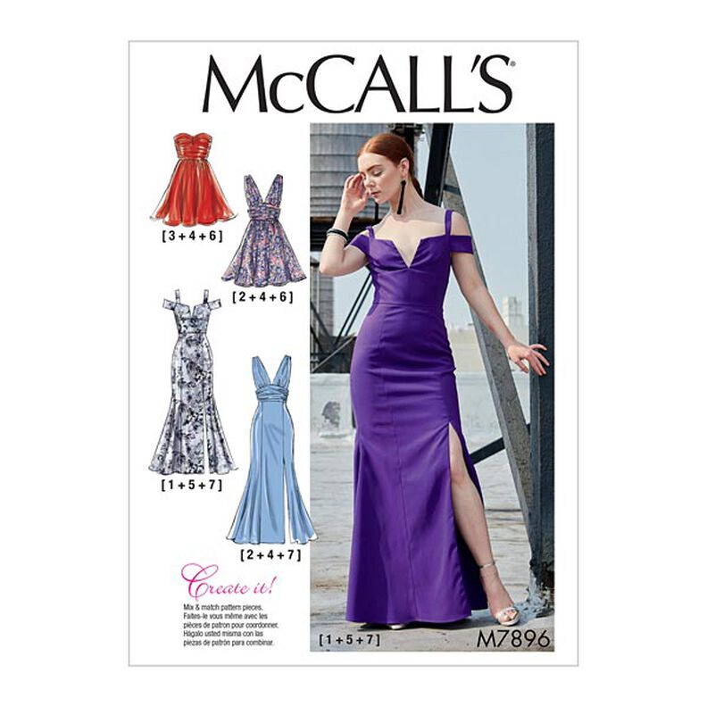 Dress, McCalls  7896 | 32-40,  image number 1
