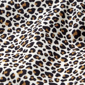 Baby Cord small leopard print pattern – offwhite, 