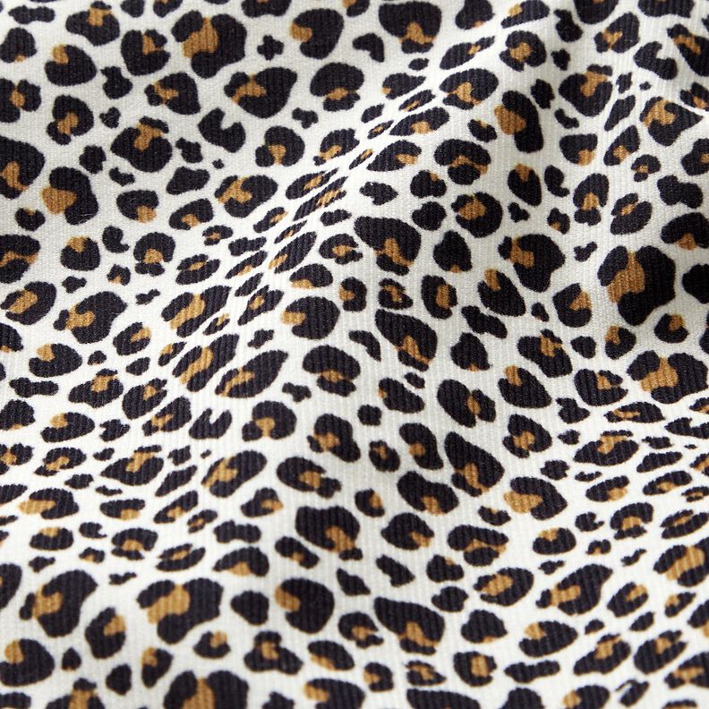 Baby Cord small leopard print pattern – offwhite,  image number 2