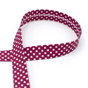 Bias binding Dots [18 mm] – burgundy, 