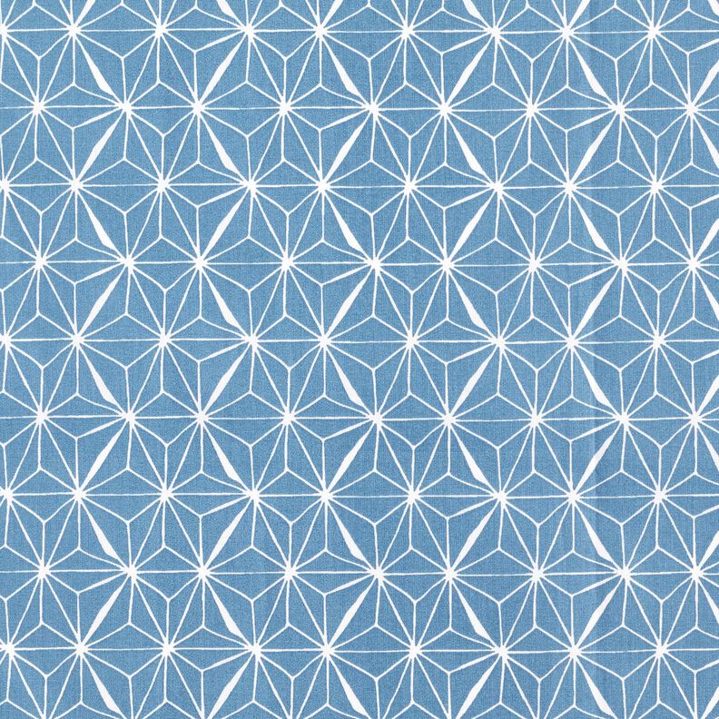 Coated Cotton graphic stars – blue/white,  image number 1