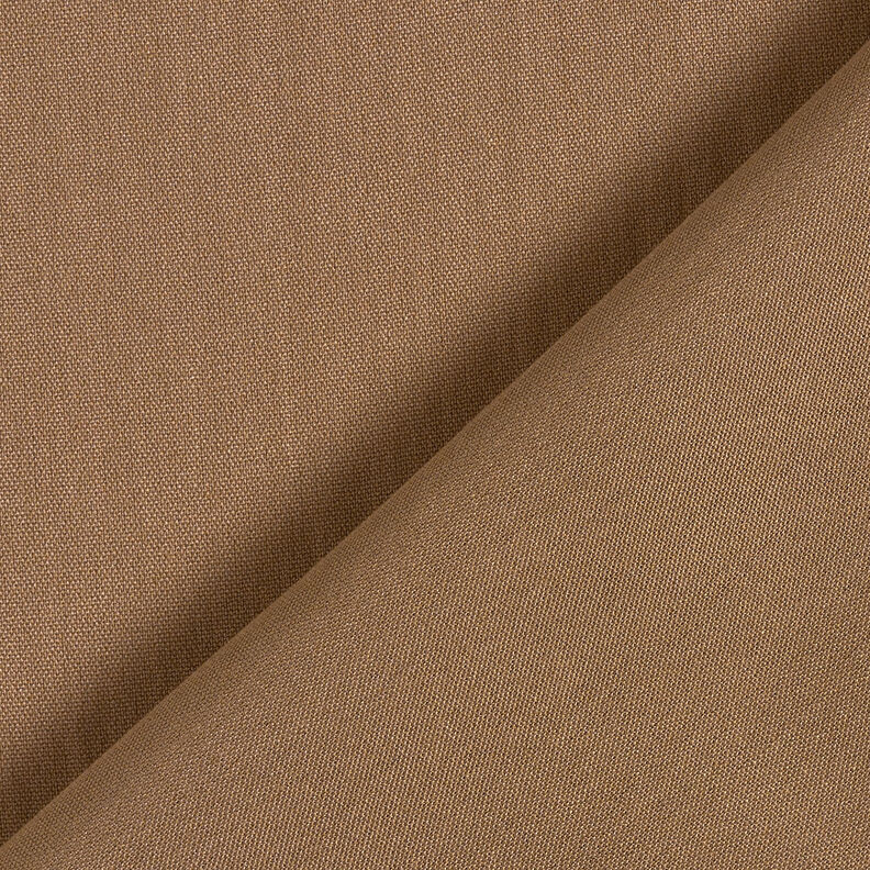 Plain-coloured plain weave viscose blend – light brown,  image number 4