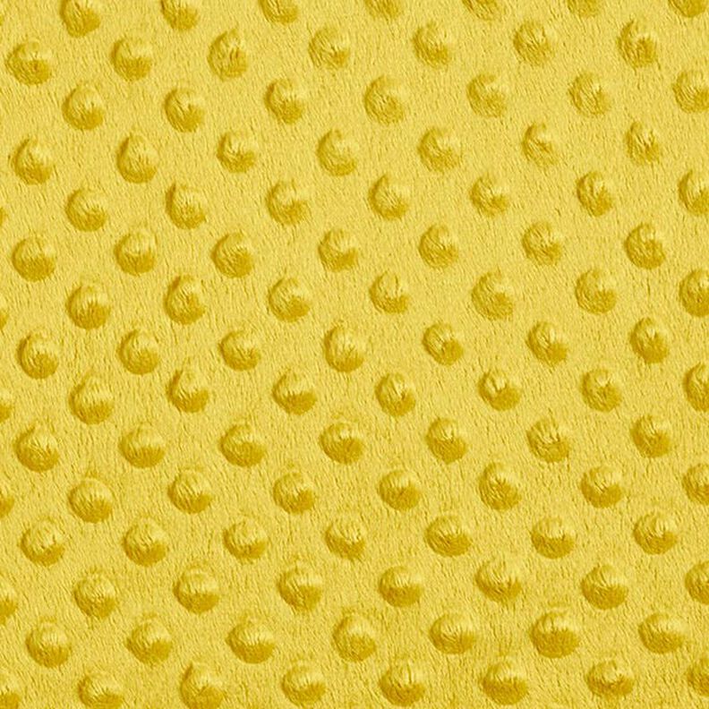 Cosy Fleece Embossed Dots – curry yellow,  image number 1
