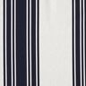 Decor Fabric Panama Block Stripes – blue-black/misty grey,  thumbnail number 1