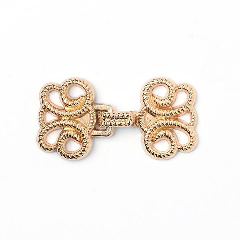 Metal Trim Closure - gold metallic,  image number 1