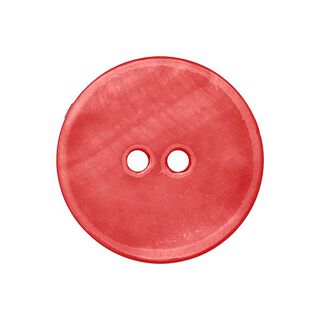 Pastel Mother of Pearl Button - red, 