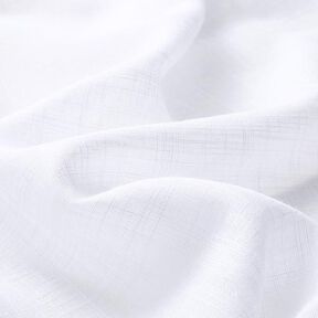 Curtain Fabric Voile Linen Look 300 cm – white, 