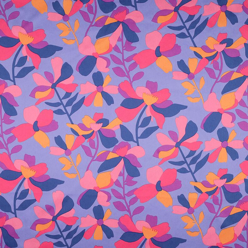 Cotton Satin Cloverdale | Nerida Hansen – blue lilac/red lilac,  image number 1