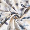 Decor Fabric Half Panama Large Flowers – almond/blue,  thumbnail number 3