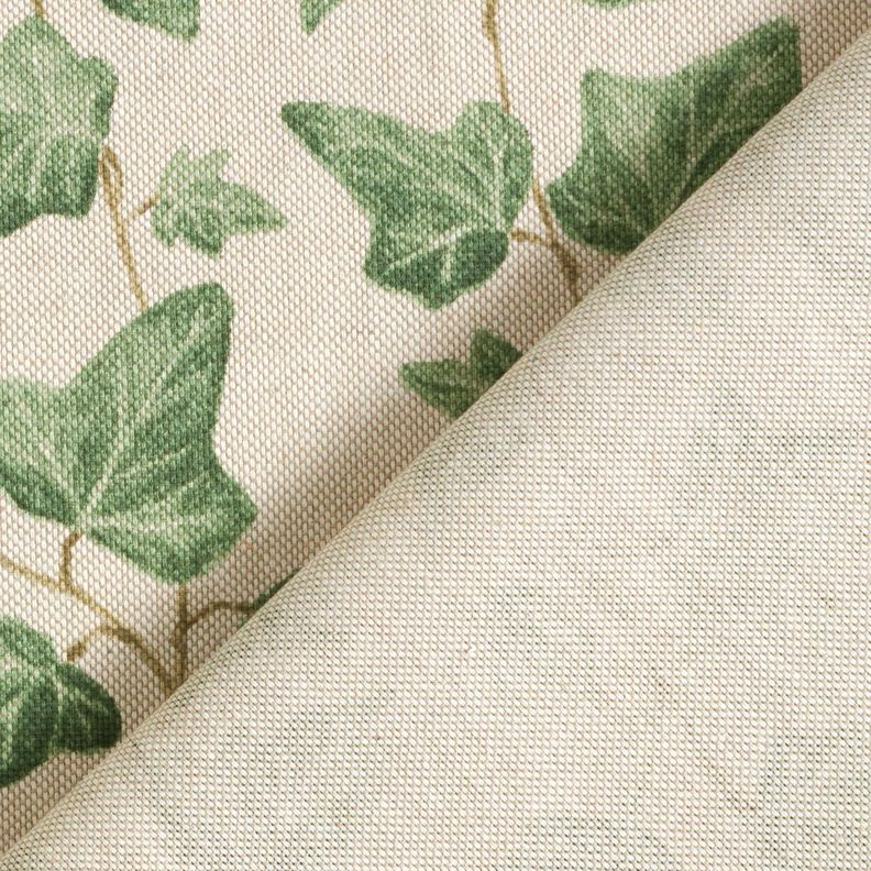 Decor Fabric Half Panama ivy – natural/green,  image number 4