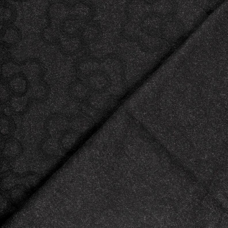 Coat Fabric sublime flowers – black,  image number 4