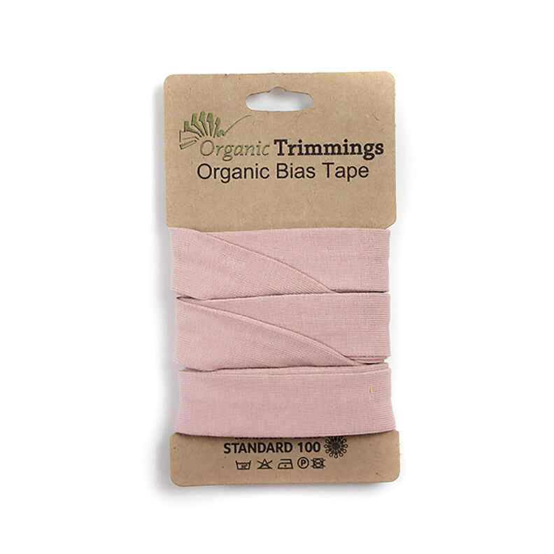 Bias binding Organic Cotton Jersey [3 m | 20 mm]  – light dusky pink,  image number 1