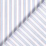 Bi-colour stripes cotton fabric – white/light blue,  thumbnail number 4