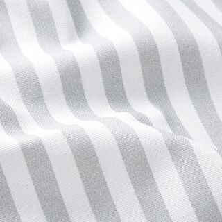 Decor Fabric Half Panama Vertical stripes – light grey/white, 