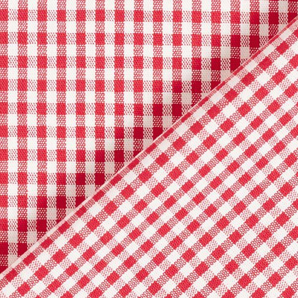 Gingham Stretch Cotton – red/white,  image number 5