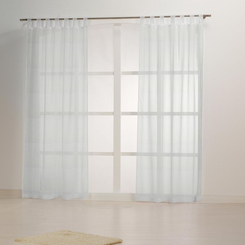 Curtain Fabric Linen Blend Plain – offwhite, image number 6