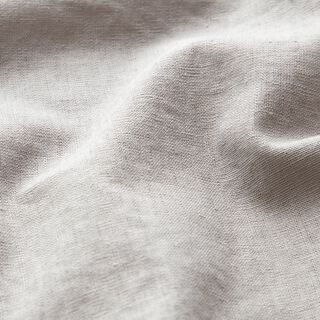 washed linen cotton blend – light grey | Remnant 90cm, 