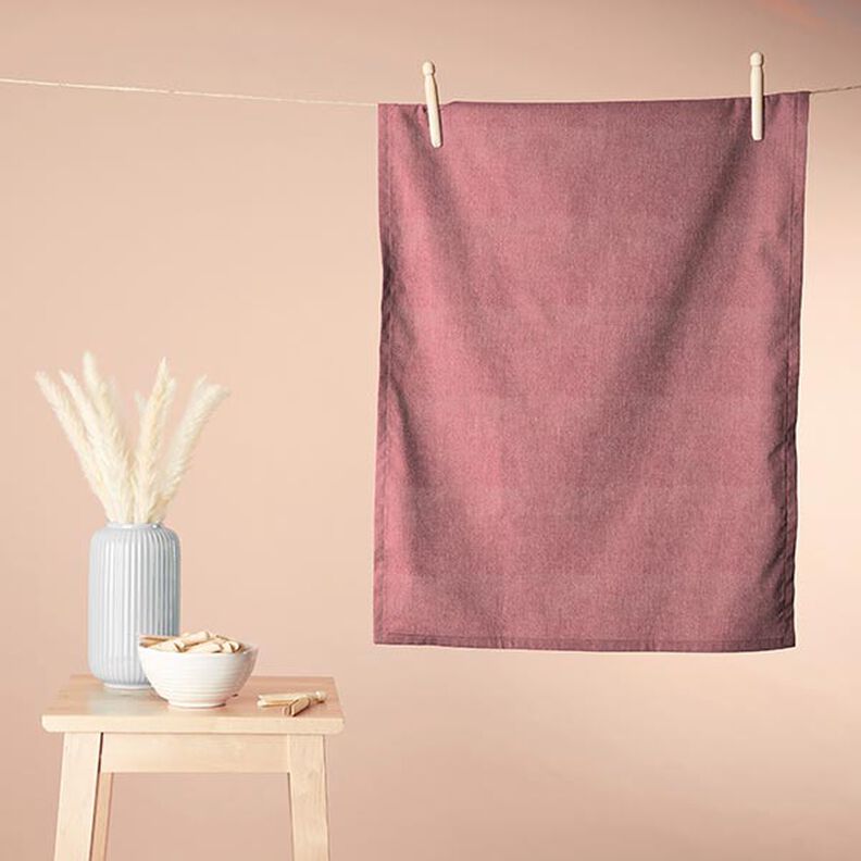 Cosy Towelling Bamboo Plain – dusky pink,  image number 5